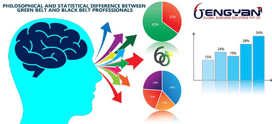 Philosophical and Statistical difference between Green Belt and Black Belt Professionals